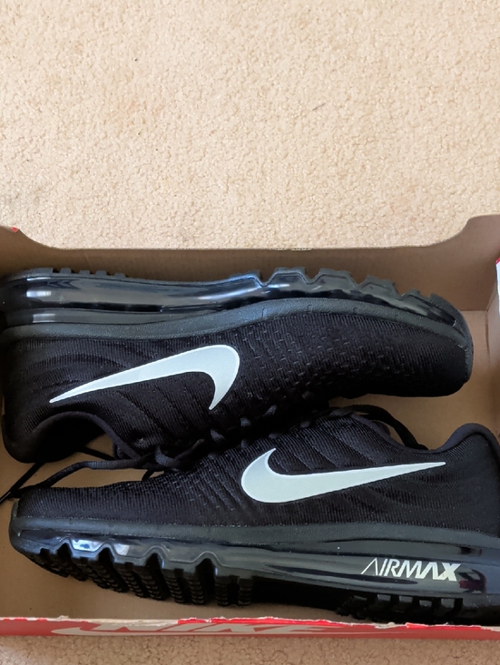 Nike Other - Nike Black Men’s Air Max 2017 Sneakers with White Swoosh